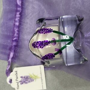 NWT Votive Candle Holder, Candle, and Bag ~ Unscented